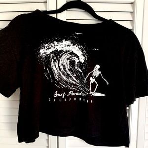 Surf Paradise Crop top. Size Large.